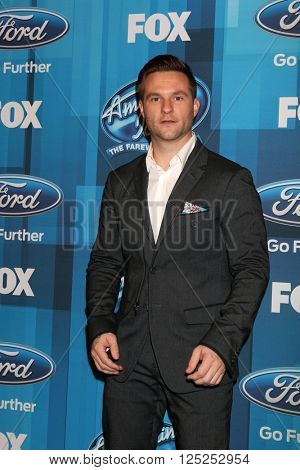 LOS ANGELES - APR 7:  Blake Lewis at the American Idol FINALE Arrivals at the Dolby Theater on April 7, 2016 in Los Angeles, CA