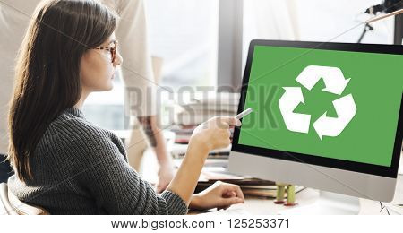Recycle Green Environment Conservation Eco Concept