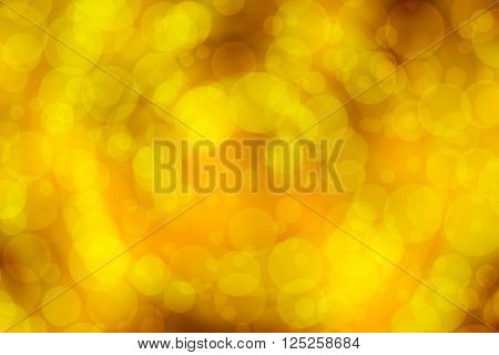 Yellow Gold abstract background ( Soft blur and bokeh radian motion style )