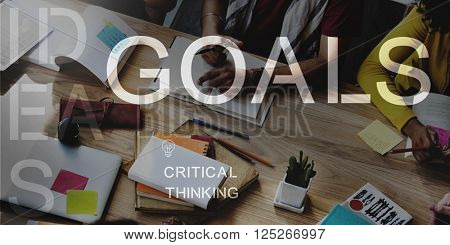 Goals Aspiration Target Vision Confidence Hopeful Concept