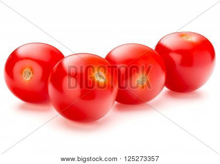 fresh cherry tomato isolated on white background cutout