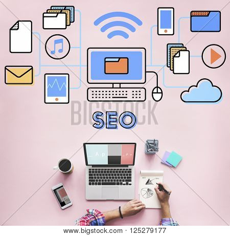 Searching Engine Optimizing SEO Browsing Concept