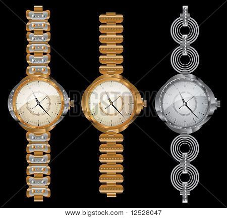 clock dial time bracelet diamonds hands