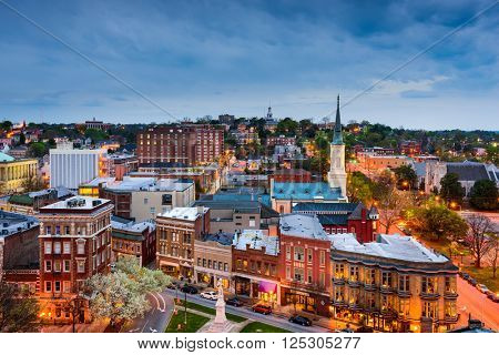 Macon, Georgia, USA downtown skyline.