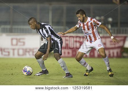 Rio de Janeiro Brasil - April 09 2016: Luis Ricardo and Arthur Sanches player in match between Vasco da Gama and Madureira by the Carioca championship in the S
** Note: Visible grain at 100%, best at smaller sizes