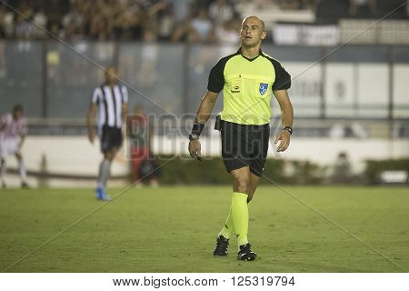 Rio de Janeiro Brasil - April 09 2016: Grazianni Maciel Rocha referee in match between Vasco da Gama and Madureira by the Carioca championship in the S
** Note: Visible grain at 100%, best at smaller sizes
