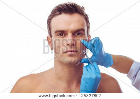 Handsome Man And Plastic Surgery
