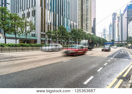 urban traffic,motion blurred