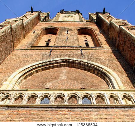 New Church (Nieuwe Kerk) from 1381 in the city of Delft. The Netherlands