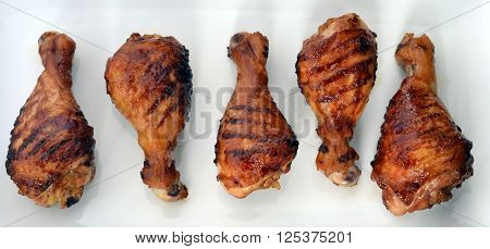 Chicken Drumsticks; Barbecue (BBQ) Grilled Chicken legs