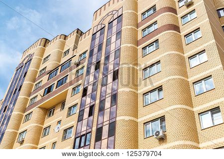 Andreevka, Russia - April 11.2016. The residential complex Uyutniy