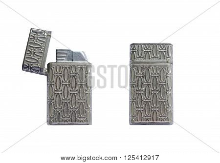 steel lighter on a white background .