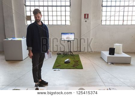 People Visiting Fuorisalone At Ventura Lambrate In Milan, Italy