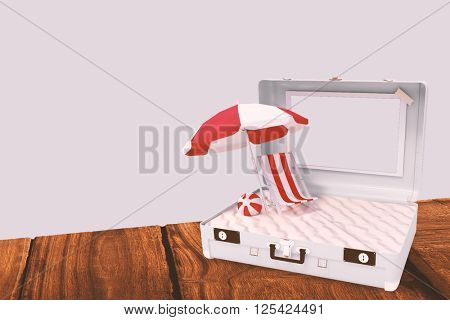 Image of a suitcase against light grey
