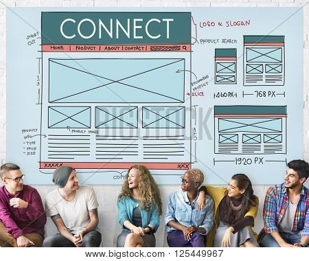 Browse Browser Connect Internet Layout Concept
