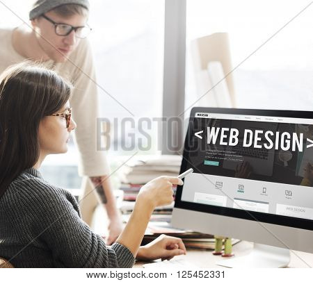Web Design Internet Website Responsive Software Concept