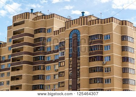 Andreevka, Russia - April 11.2016. The residential complex Uyutniy