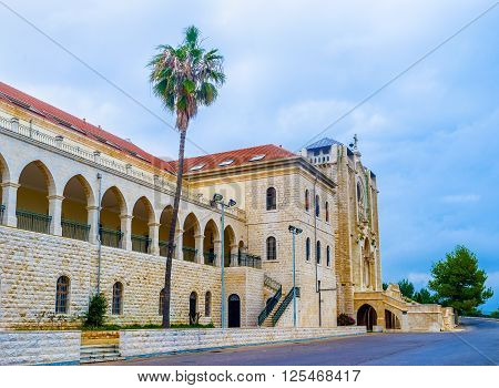 The Don Bosco vocational high school is one of the biggest educational institution in Nazareth Israel.