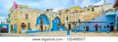 The view on the Al-Kilay church of Greek Orthodox Bishopric of Nazareth Israel.
