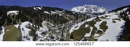 Ski Area Dienten  Hochkonig, Austria Alps In Winter
