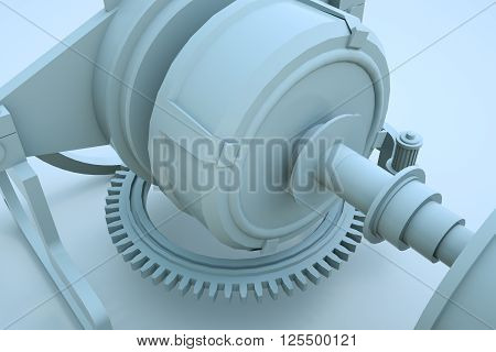3D Machine in Motion. Nice 3D Render