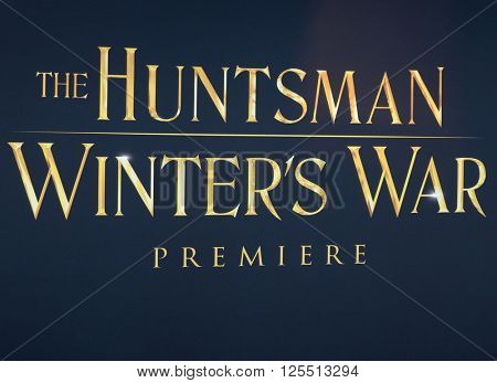 LOS ANGELES - APR 11:  Atmopshere at the The Huntsman Winter's War American Premiere at the Village Theater on April 11, 2016 in Westwood, CA