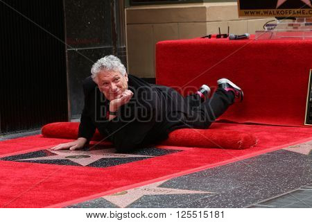 LOS ANGELES - APR 11:  Harvey Fierstein at the Harvey Fierstein and Cyndi Lauper Hollywood Walk of Fame Ceremony at the Pantages Theater on April 11, 2016 in Los Angeles, CA