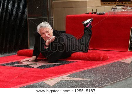LOS ANGELES - APR 11:  Harvey Fierstein at the Harvey Fierstein and Cyndi Lauper Hollywood Walk of Fame Ceremony at the Pantages Theater on April 11, 2016 in Los Angeles, CA