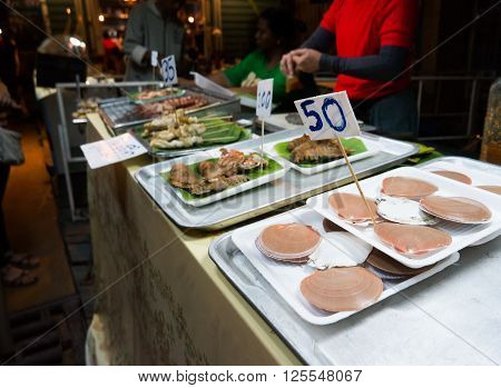 Fresh seafood at fish market near Bangkok, in Thailand
** Note: Shallow depth of field