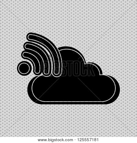cloud computing design, vector illustration eps10 graphic