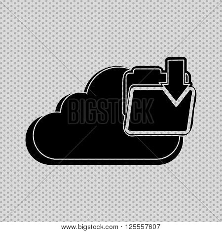 cloud computing design, vector illustration eps10 graphic