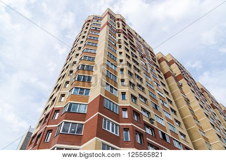 Andreevka, Russia - April 11.2016. The residential complex Uyutniy