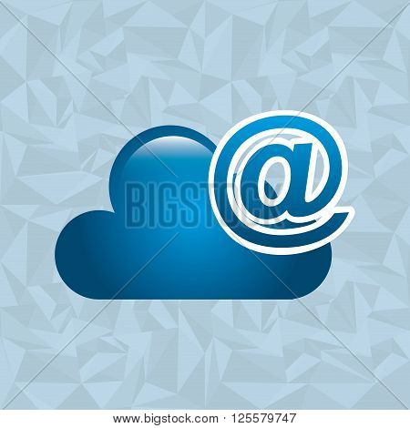 cloud computing design, vector illustration eps10 graphic
