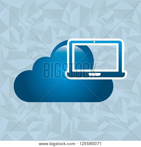 cloud computing design, vector illustration eps10 graphic