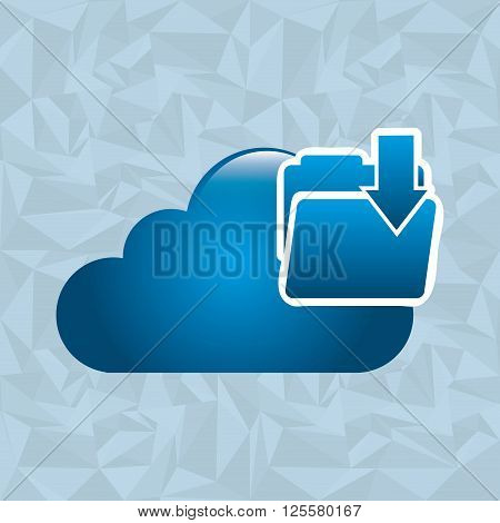 cloud computing design, vector illustration eps10 graphic