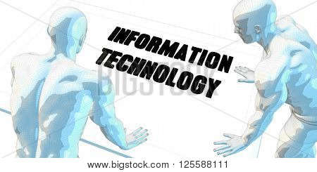 Information Technology Discussion and Business Meeting Concept Art 3D Illustration Render