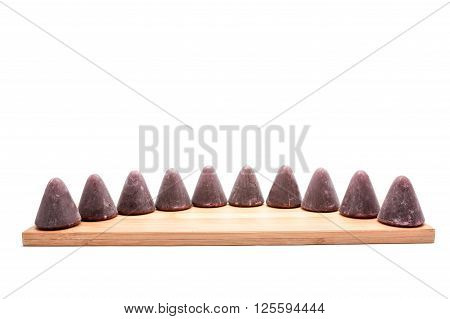 This pyramid shape of an cuberdons is a very tasty candy from Ghent