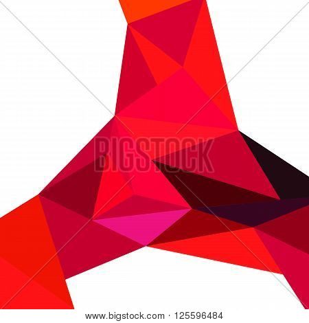 Abstract vector composition. Triangle colorful geometric background