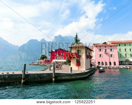 The Torbole on Lake Garda in Italy