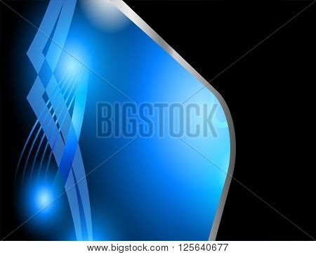 Abstract grid blue background. Abstract vector background