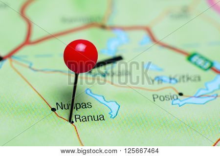 Ranua pinned on a map of Finland
** Note: Shallow depth of field