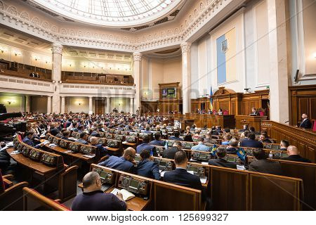 Session Of The Verkhovna Rada Of Ukraine