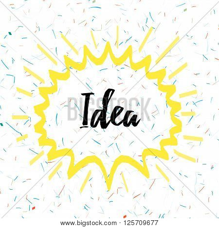 Idea logo that attracts attention. Vector illustration