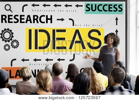 Ideas Success Research Planning Action Concept