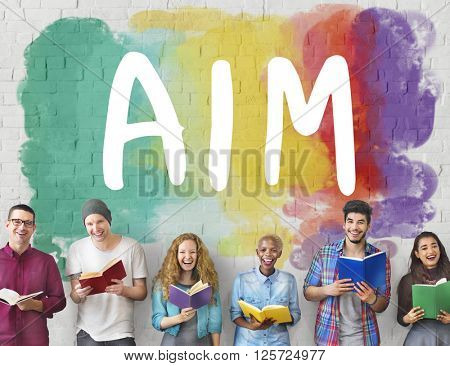 Ambition AIm Aspire Goals Motivation Aspirations Concept