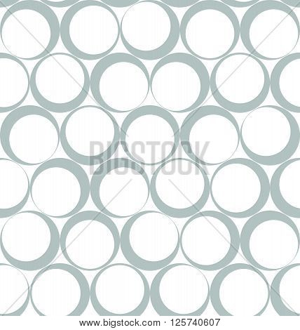 Abstract Circular Vector Seamless Pattern Like Ring Stains Left From Coffee Cups