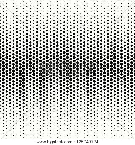 Modern Grungy Typographical Texture With Circles Structure - Vector Seamless Pattern