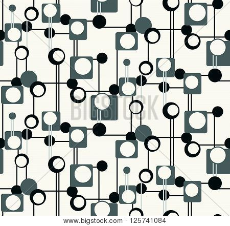 Abstract Irregular Modern Fabric Texture - Vector Seamless Pattern