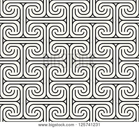 Ancient Hittite Ornamental Rug Fabric Repeating Texture - Vector Seamless Pattern