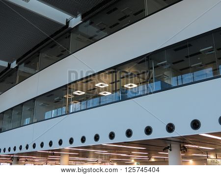 SCHWECHAT VIENNA AUSTRIA - CIRCA JUNE 2012: interiors of the airport